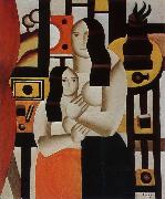 The woman indoor Fernard Leger